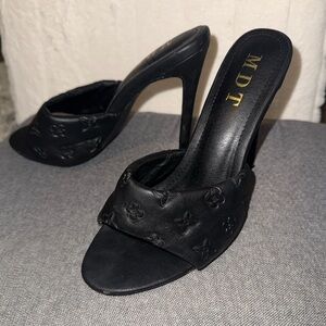 Black Women's Heels 4 inch